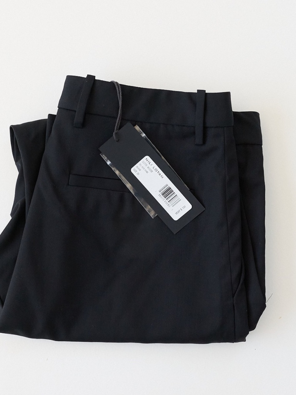 Tel Aviv Tapered Cropped Trousers Black